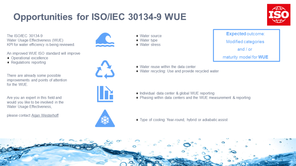 ISOIEC30134-9 WUE Opportunities Summary